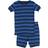 Leveret Kid's Striped Shorts Pajama Set - Blue/Navy