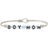 Luca + Danni Boy Mom Letter Bead Bagle Bracelet - Silver/Black/White/Pearl