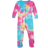 Leveret Baby Footed Mix Dye Cotton Pajamas - Rainbow Mix Tie Dye