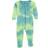 Leveret Baby Footed Mix Dye Cotton Pajamas - Colorful Mix Tie Dye