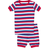Leveret Kid's Striped Shorts Pajama Set - Red/White/Blue