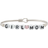 Luca + Danni Girl Mom Letter Bead Bangle Bracelet - Silver/Multicolour