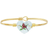 Luca + Danni Cardinal Heart Bangle Bracelet - Gold/Multicolour