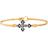Luca + Danni Cross Bangle Bracelet - Gold/Black/Transparent