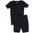 Leveret Kid's Short Sleeve Neutral Solid Color Pajamas - Navy (32177961238602)