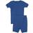 Leveret Kid's Short Sleeve Classic Solid Color Pajamas - Royal Blue (32177957273674)