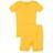 Leveret Kid's Short Sleeve Classic Solid Color Pajamas - Yellow (32177957044298)