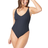 L*Space Pointelle Rib Gianna One Piece Swimsuit - Black