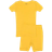 Leveret Leveret Kid's Solid Pajama Set 2-piece - Yellow
