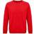 Sols Space Round Neck Sweatshirt Unisex - Red