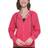 DKNY Sprint Mesh Relaxed Full-Zip Hoodie - Fiery Pink