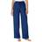 Dreams & Co Women's Knit Sleep Pant Plus Size - Evening Blue