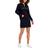 Tommy Hilfiger Women's Logo Funnel-Neck Sweatshirt Dress - Sky Captain