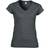 Gildan Soft Style Short Sleeve V-Neck T-shirt - Dark Heather