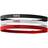 Nike Elastic Hair Bands 3-pack Unisex - Black/White/University Red