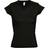 Sols Moon V Neck Short Sleeve T-shirt - Deep Black