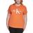 Calvin Klein Trendy Foil Logo Graphic T-shirt Plus Size - Papaya