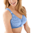 Comfort Choice Lace Wireless Posture Bra - French Blue Lace