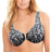 Amoureuse Embroidered Front Close Underwire Bra - Black Silver