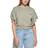 DKNY Cropped Flutter-Sleeve T-shirt - Spring Olive