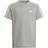 Adidas Junior Essentials 3-stripes T-shirt - Medium Heather Grey/White (HD5972)