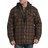 Dickies Relaxed Fit Icon Hooded Quilted Flannel Shirt Jacket - Chocolate Tactical Green Plaid