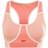 Reebok Women Lux Racer Padded Colorblocked Bra - Canyon Coral