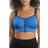 Parfait Wave Wire Free Zip Front Sports Bra - Nautical Blue