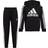 Adidas Kid's French Terry Hooded Jacket Set - Black