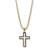 David Yurman Forged Carbon Cross Pendant - Gold/Black