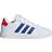 Adidas Kid's Grand Court Lifestyle Tennis - Cloud White/Royal Blue/Vivid Red