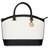 Anne Klein New Recruits Dome Satchel - White/Black