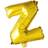 Fiesta Letter Balloons Z 100cm Gold