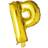 Fiesta Letter Balloons P 100cm Gold