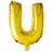 Fiesta Letter Balloons U 100cm Gold