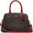 Coach Mini Lillie Carryall In Signature Canvas - Brown/Red