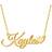 Lovenus Custom Name Necklace - Gold