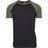 Urban Classics Raglan Contrast T-shirt - Black/Olive