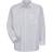 Red Kap mens Long Sleeve Industrial Stripe Work Shirt - White/Charcoal Stripe
