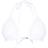 PrettyLittleThing Frill Edge Padded Bikini Top - White