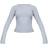 PrettyLittleThing Basic Cotton Blend Long Sleeve Fitted T-shirt - Grey