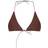 PrettyLittleThing Triangle Bikini Top - Chocolate