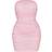 PrettyLittleThing Shape Mesh Corset Detail Ruched Bodycon Dress - Mauve