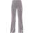 PrettyLittleThing Two Tone Rib High Waist Flares - Grey