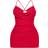 PrettyLittleThing Cowl Shape Bralet Detail Ruched Bodycon Dress - Red