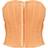 PrettyLittleThing Bandage Hook And Eye Structured Corset Top - Peach