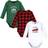 Hudson Baby Cotton Long-Sleeve Bodysuits 3-pack - Christmas Tree (10113215)