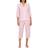 Lauren Ralph Lauren Further Lane Capri Knit Pajama Set - Pink Stripe