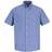 Red Kap Men's Short Sleeve Executive Oxford Dress Shirt - Light Blue