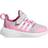 Adidas Kid's Fortarun 2.0 Cloudfoam Elastic Lace Top Strap - Grey One/Cloud White/Beam Pink